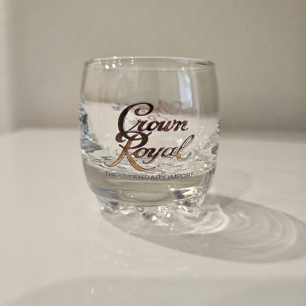 Vintage Italy Crown Royal Shot Glass "SPIRIT OF THE RODEO"